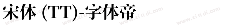 宋体 (TT)字体转换